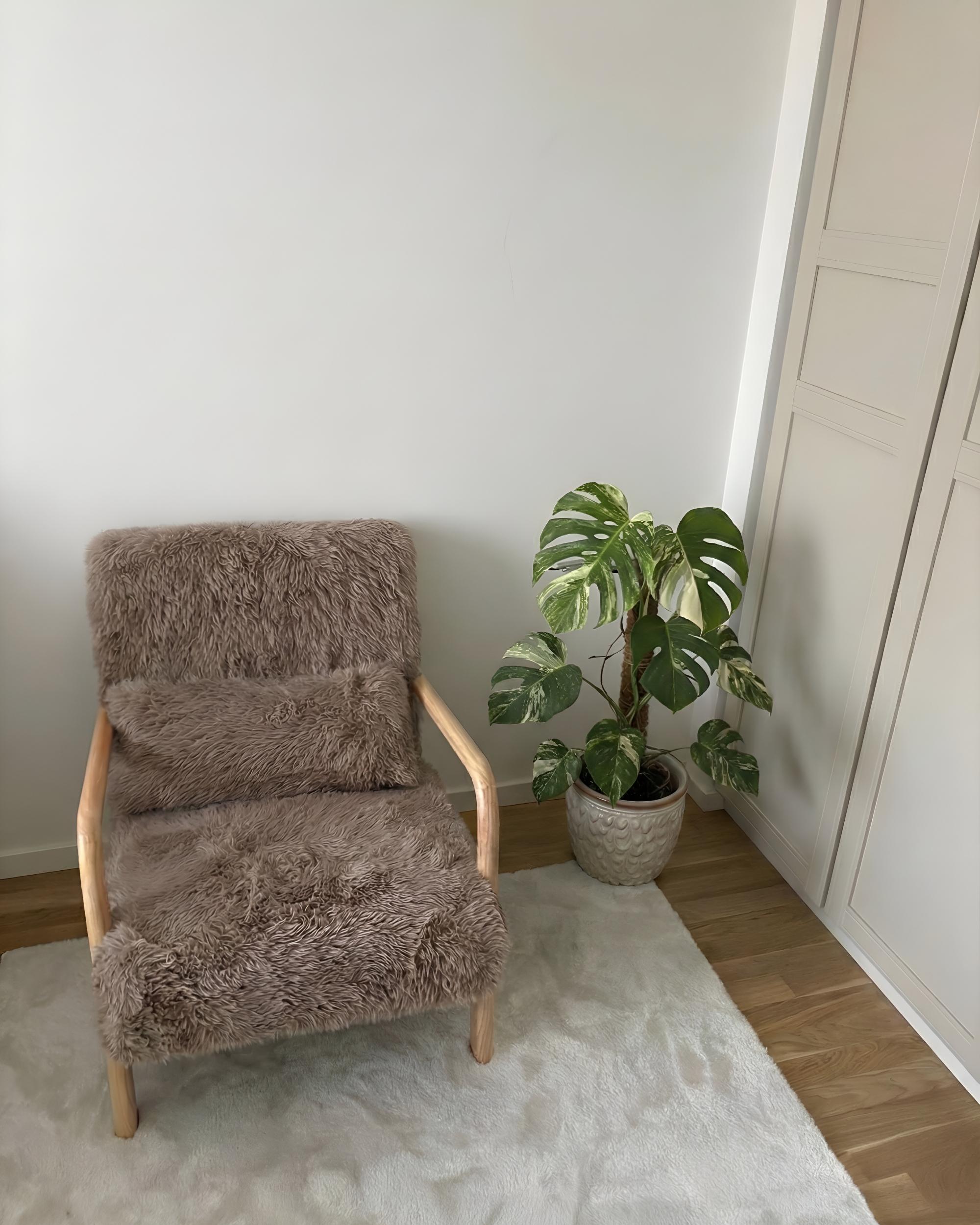 Fauteuil SKOVDE Nepbont Taupe