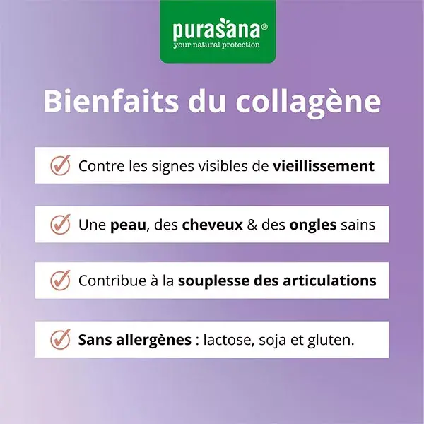 Purasana Sinta-se linda, beleza madura, colágeno 240g