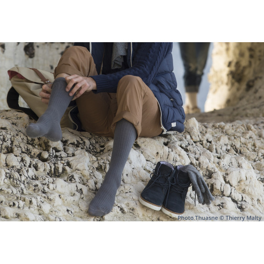 Chaussettes de contention homme classe 2 Thuasne Venoflex Fast Laine