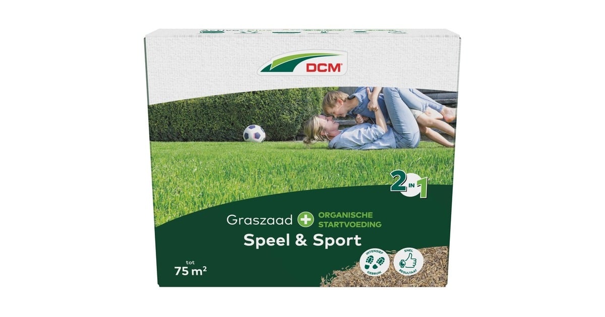 DCMGraszaad Plus Speel & Sport 1,5 kg zaden  (Tot 75 m²)
