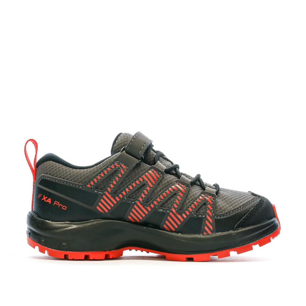 Salomon Baskets Grise/Rouge Garçon Salomon Xa Pro V8