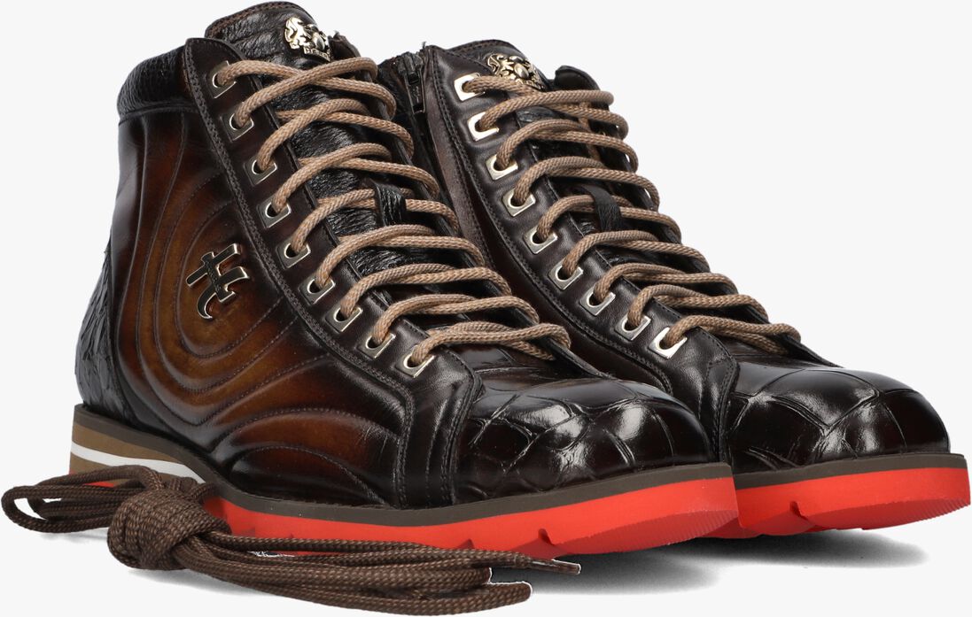 bruine harris hoge sneakers 3023