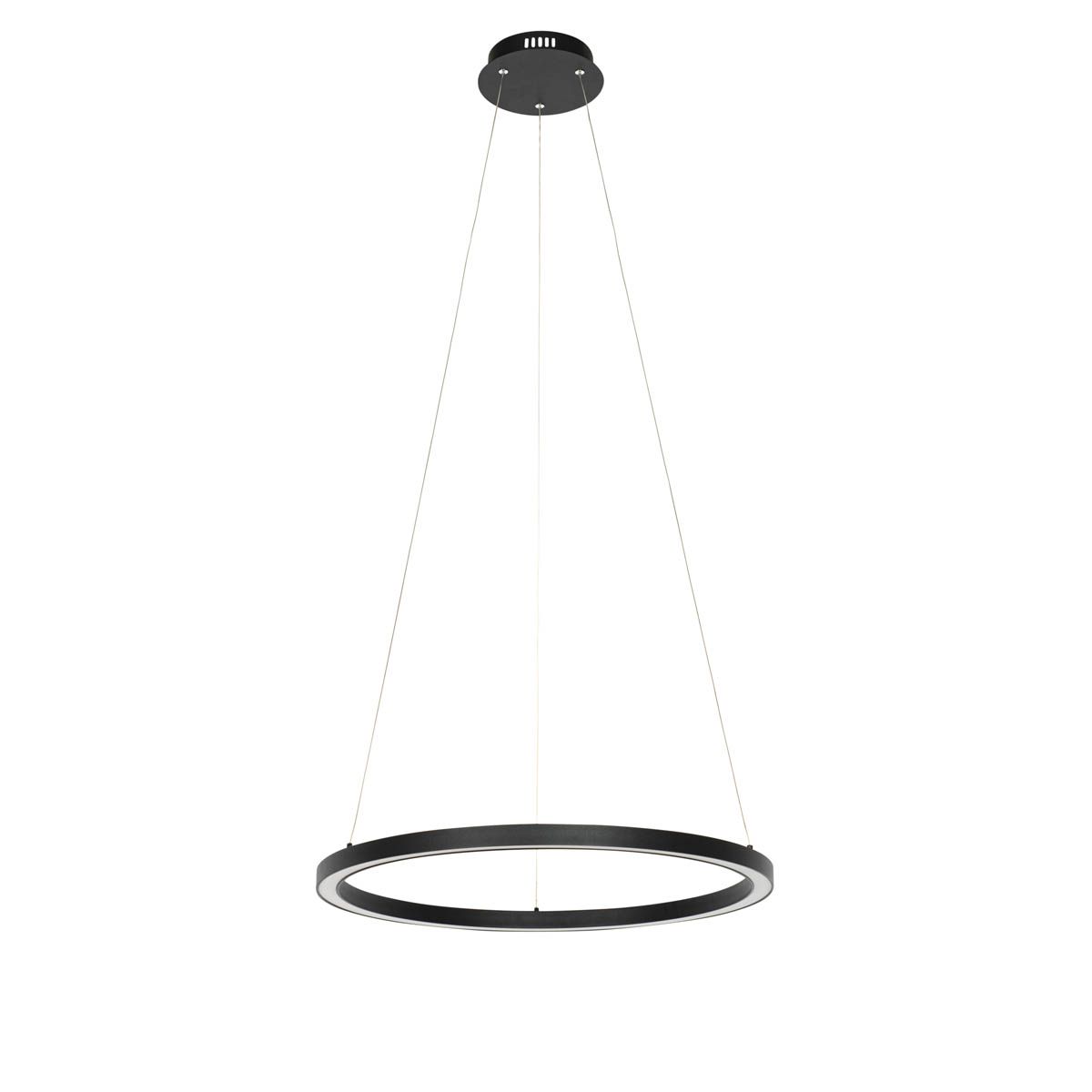 Smart hanglamp zwart 60 cm incl. LED en RGBW  - Girello