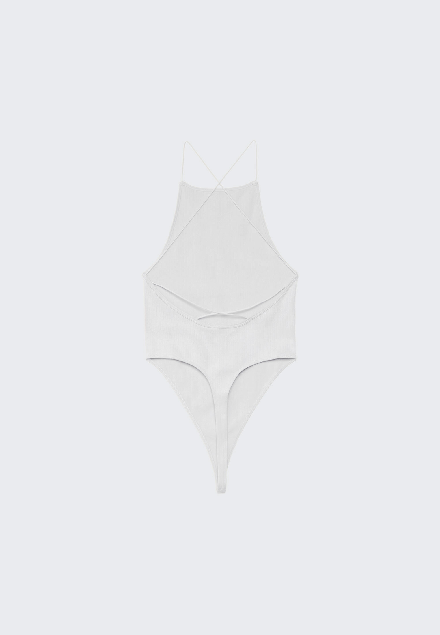 Body sem costuras com costas bordadas