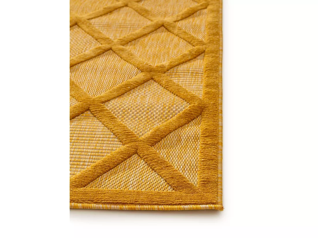 Tapis d'extérieur & intérieur Bonte Jaune 120x170 cm