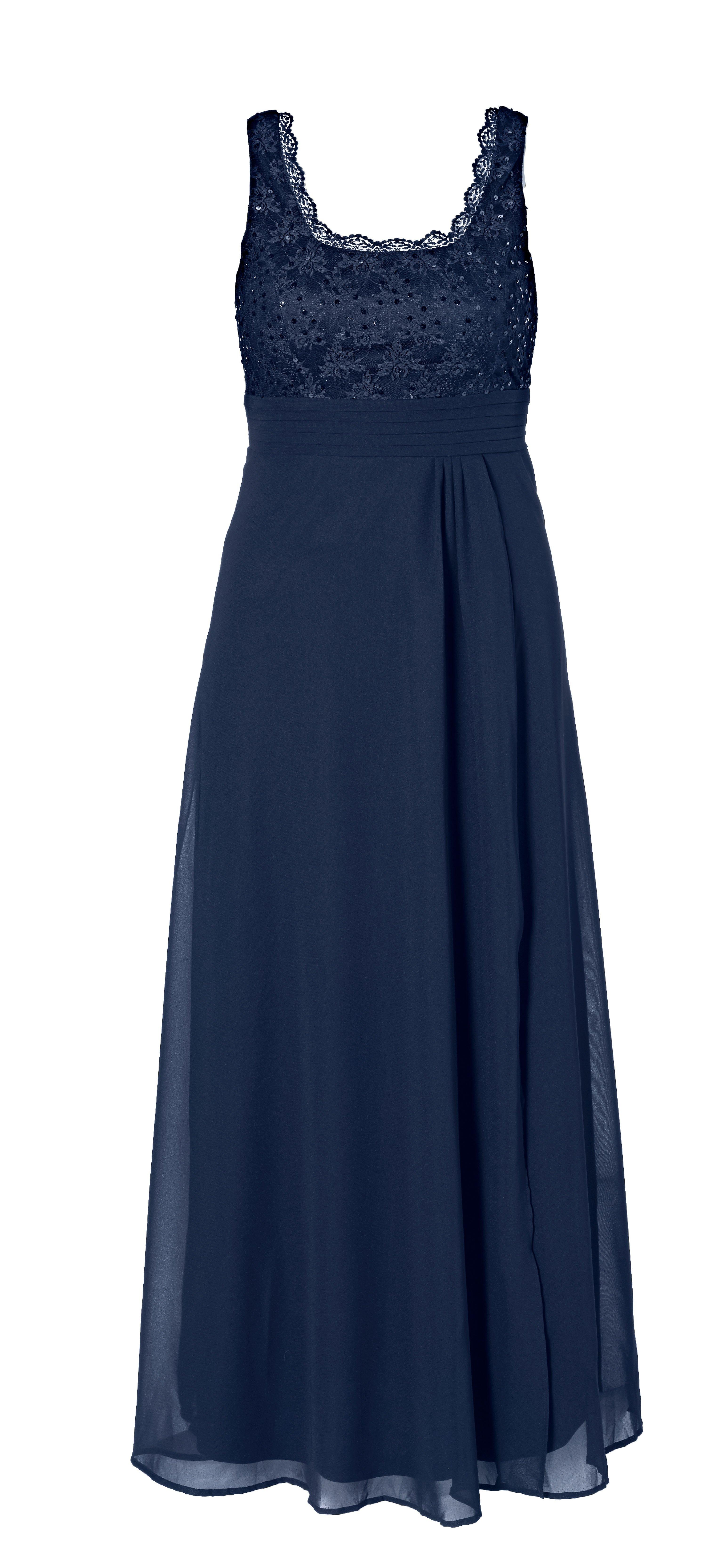 Abendkleid mit floraler Spitze