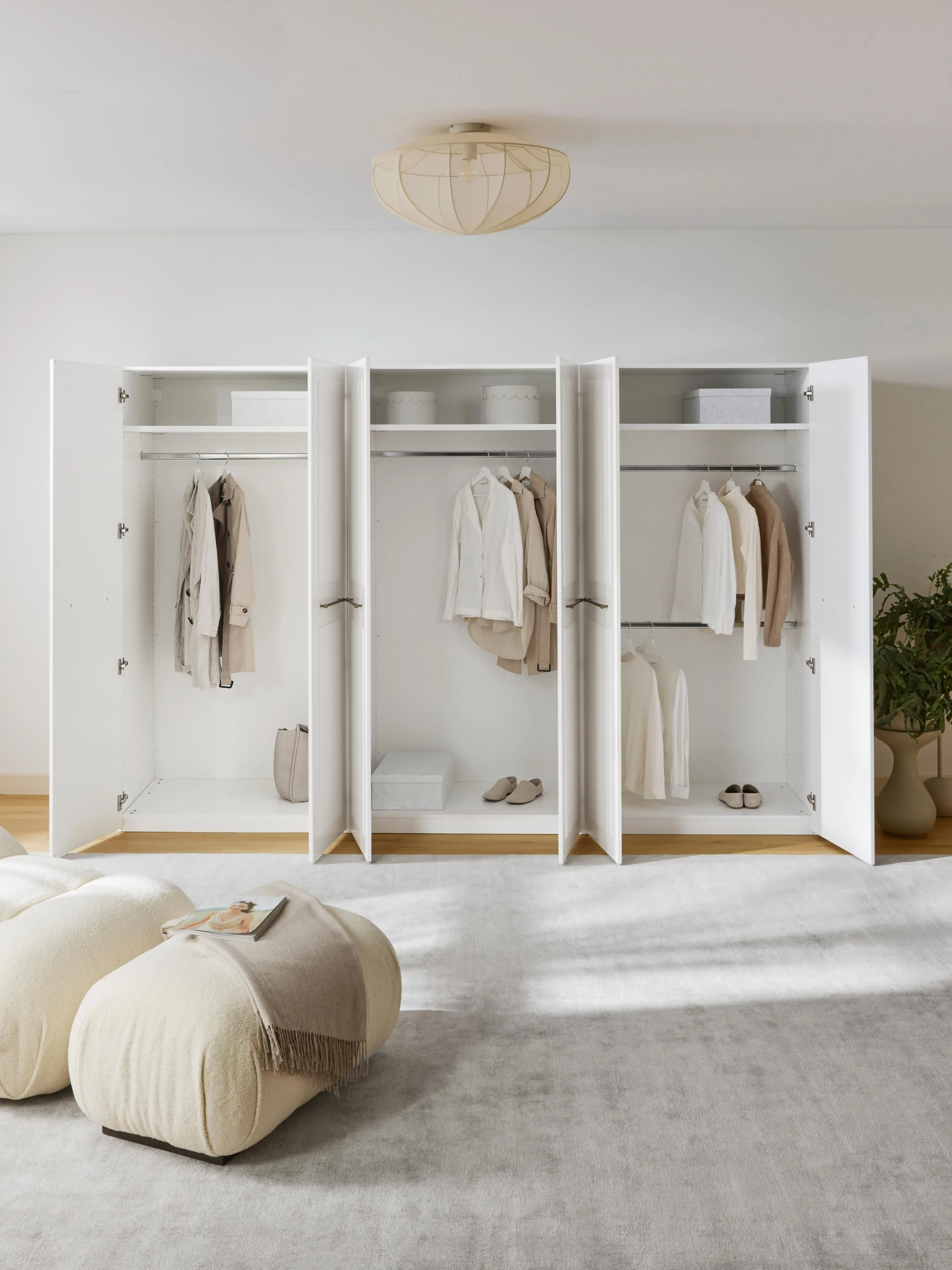 Modulaire draaideurkast Charlotte, 300 cm breed, diverse varianten