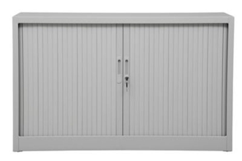 PROREGAL Rolluikkast Wezel 2 Plankhoogtes HxBxD 75 x 120 x 46 cm Grijs