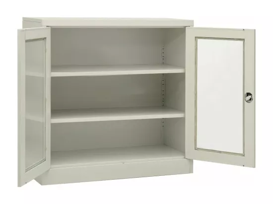 Armoire de bureau Gris clair 90x40x90 cm Acier