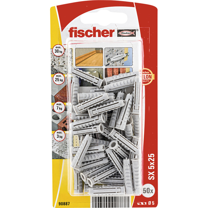 Fischer SX pluggen 5x25mm