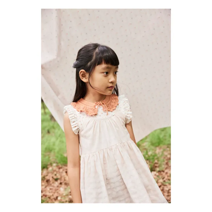 Soor Ploom T-Shirt Manches Volantées Fleuri Frill  | Blanc
