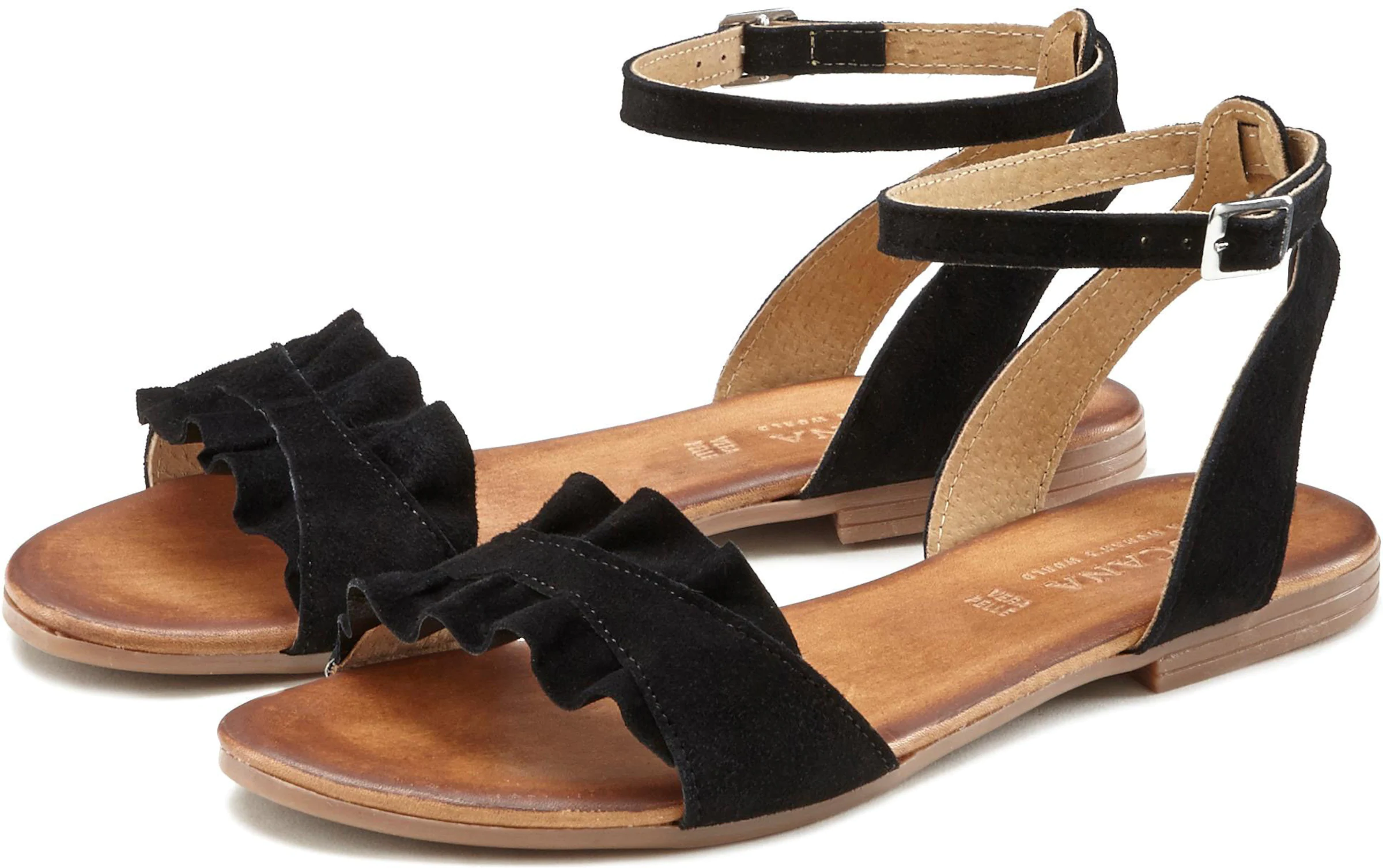 LASCANA Sandale in schwarz