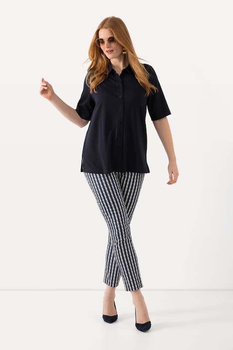 Bengalinhose Sienna, schmales Bein, Elastikbund, Stretch