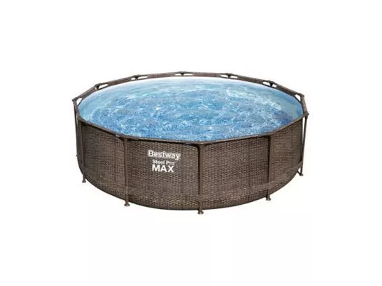 Piscine ronde hors sol tubulaire Bestway avec filtre - 366 x 100 cm