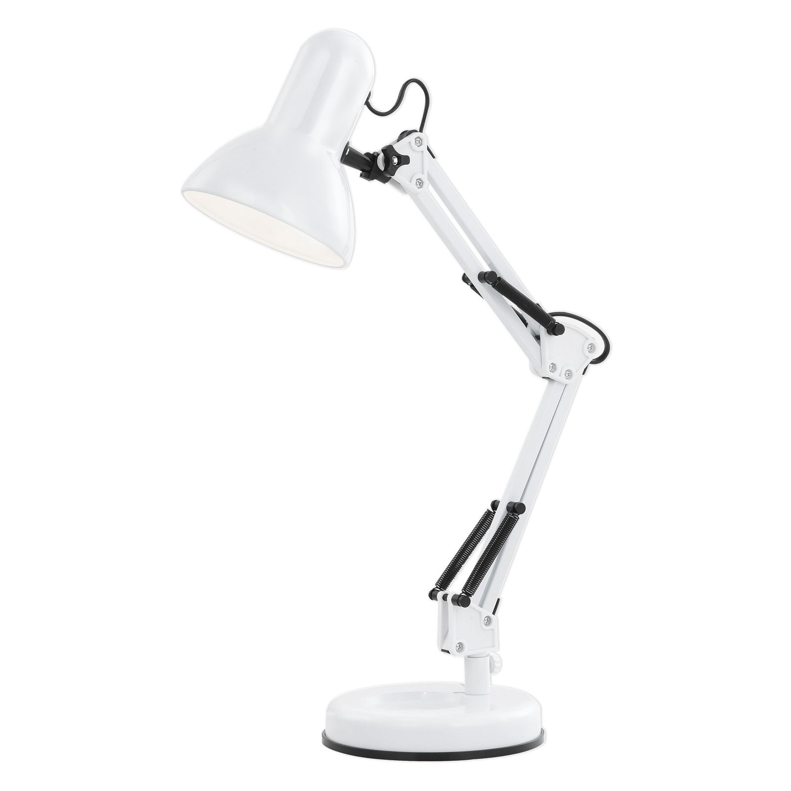 Schreibtischlampe - weiß - verstellbar