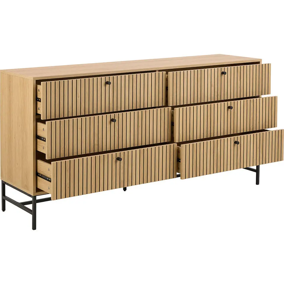 Hioshop Dylan kommode 6 lades natuur
