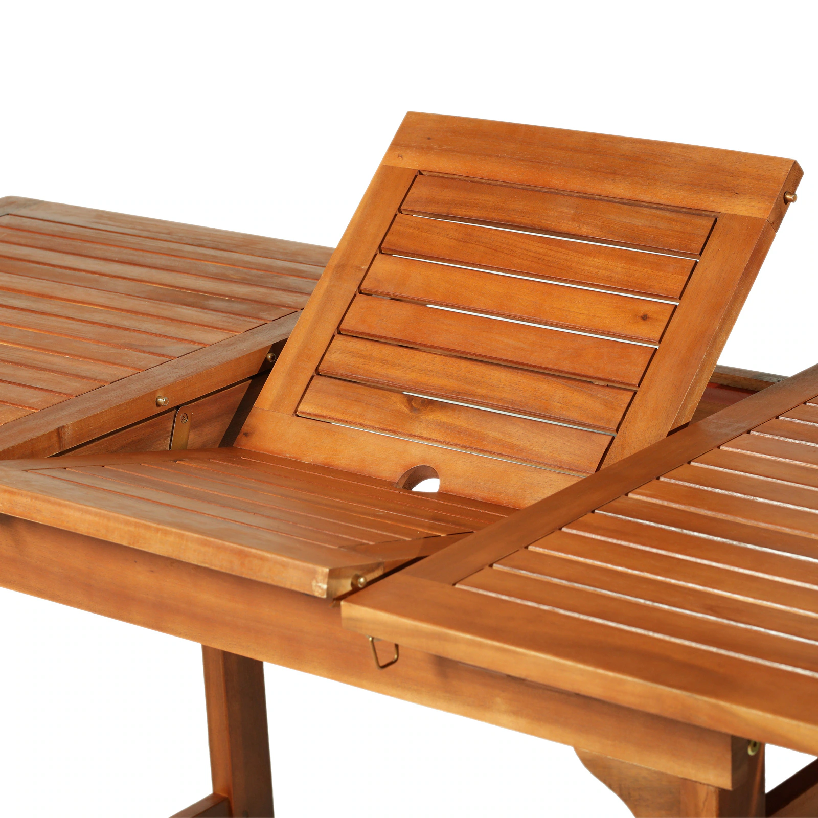Outsunny Gartentisch ausziehbar rotbraun 120/160 x 70 x 72 cm (LxBxH)