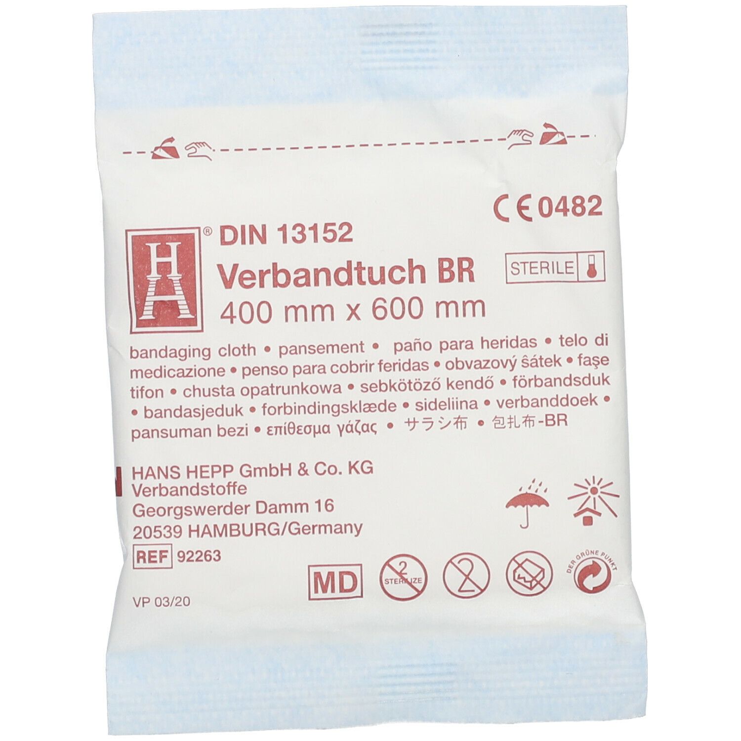Brinkmann Brandwunden-Verbandtuch 40 x 60 cm steril