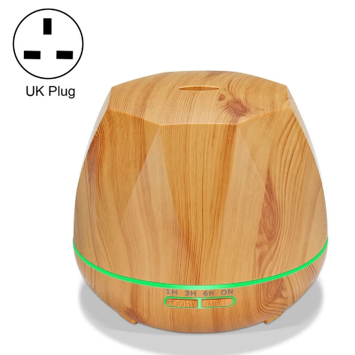 Wewoo Humidificateur LED 400 ml - Bois clair