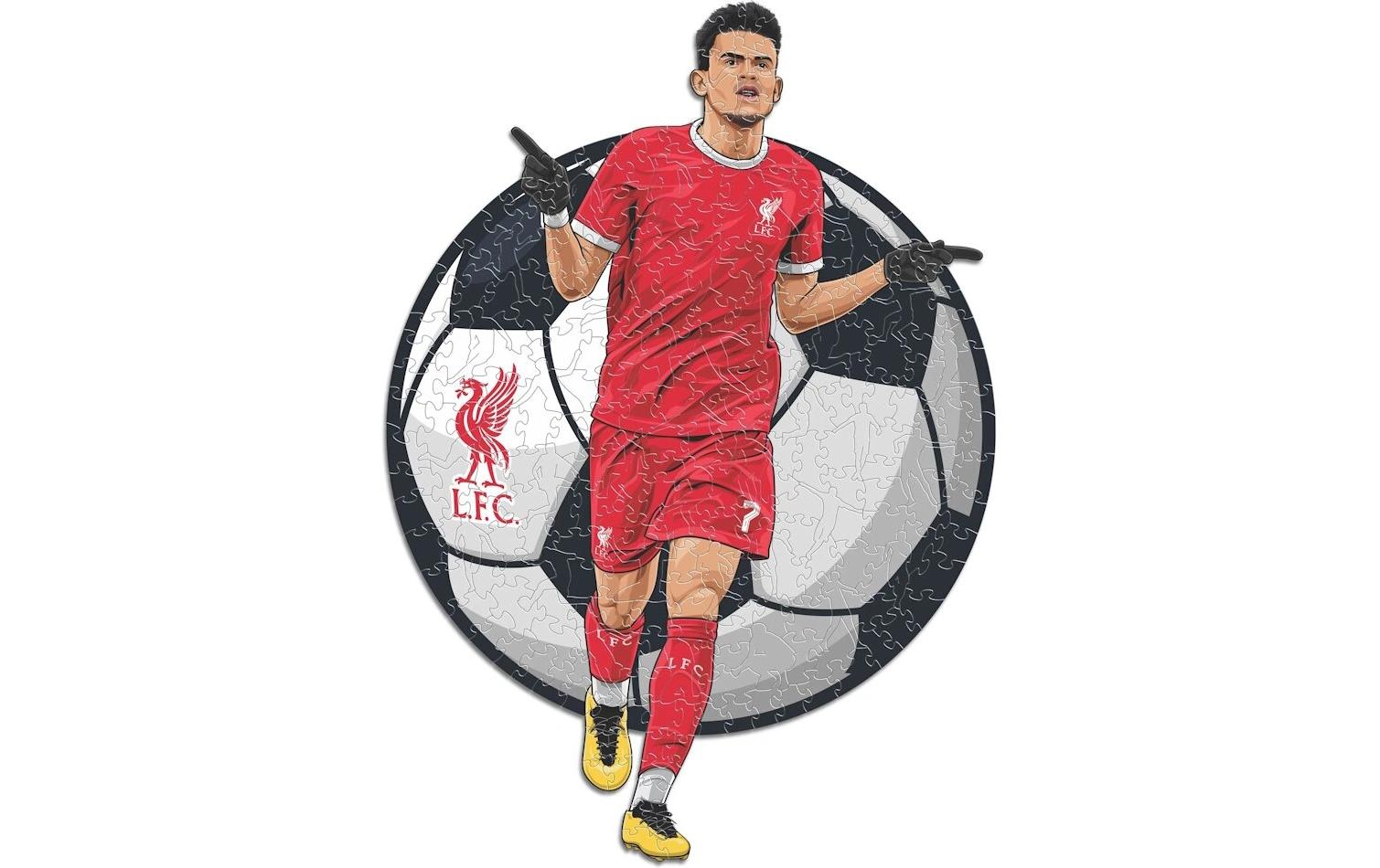Liverpool FC – Luis DiazOffizielles Holzpuzzle, Grösse M