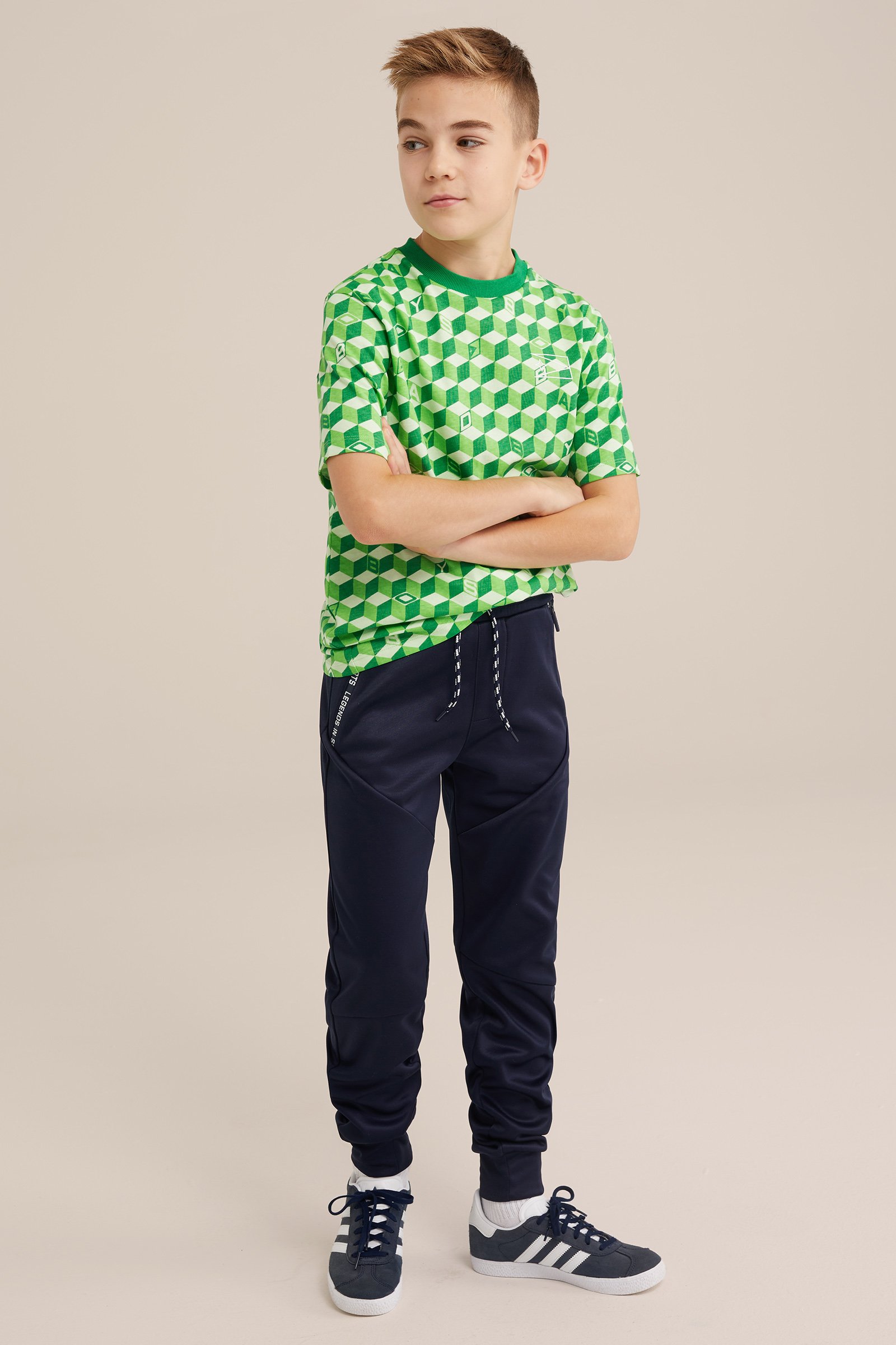 Jongens T-shirt met dessin WE Fashion Groen