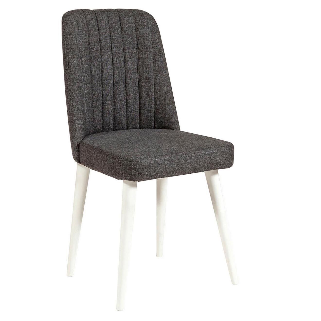 Homitis Chaise Stormi blanc/anthracite - 100x48x39 cm