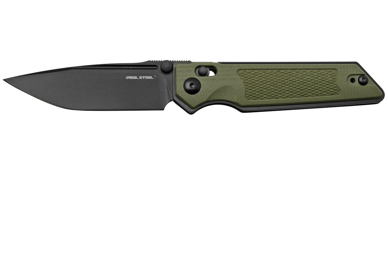Real Steel Sacra TAC 7712G, K110 Plain Green G10, zakmes