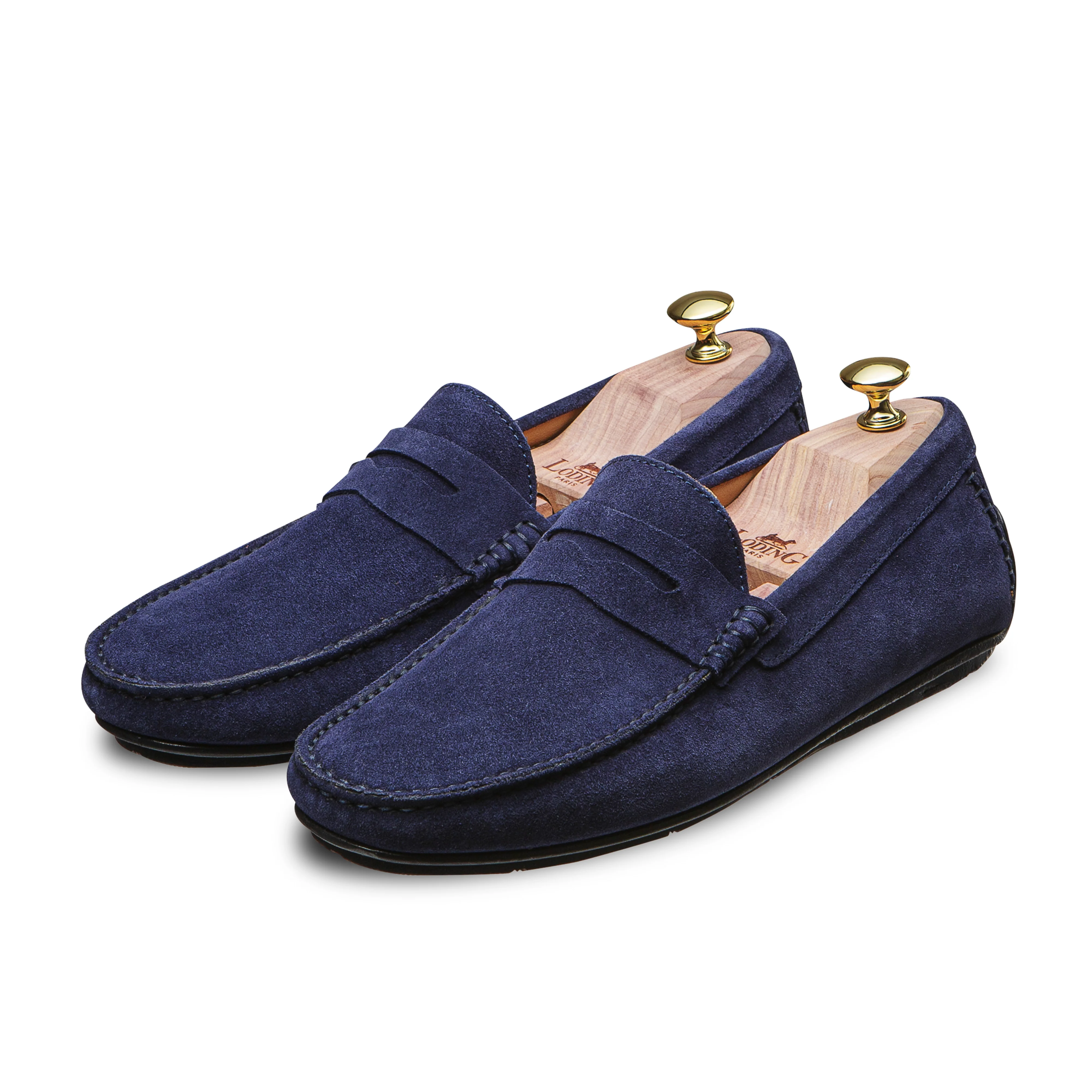 Mocassin d'été driver homme velours marine Fiorano 700
