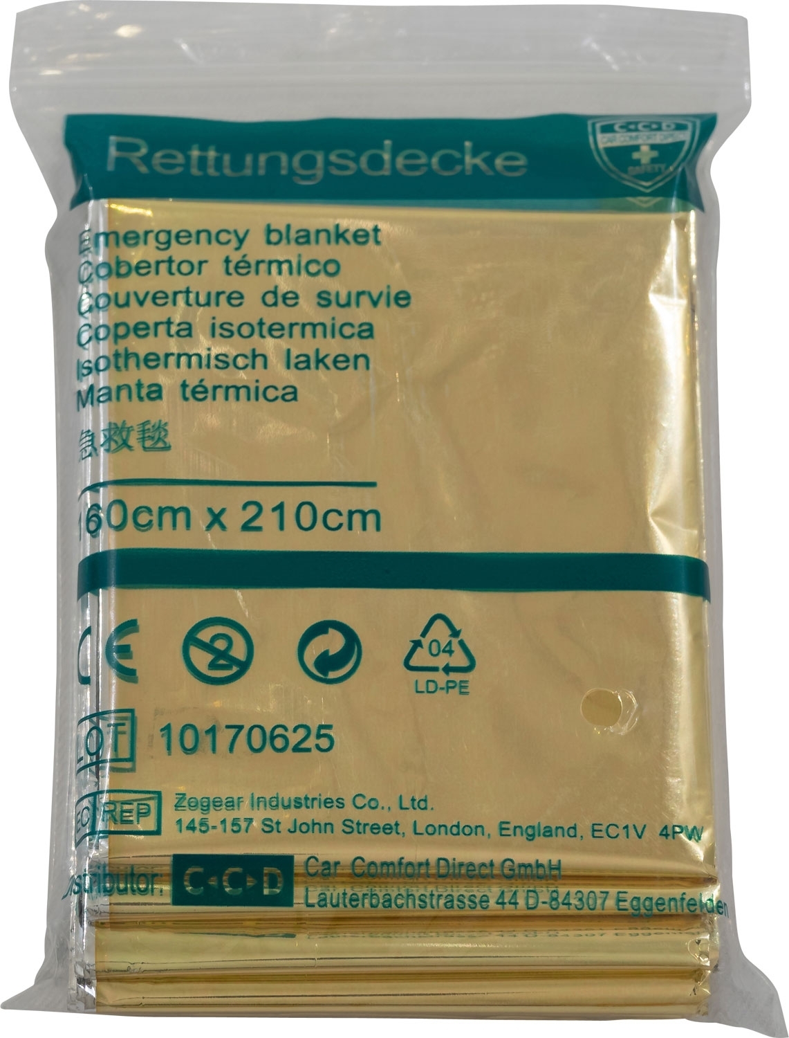 Petex Rettungsdecke 200 x 160 cm