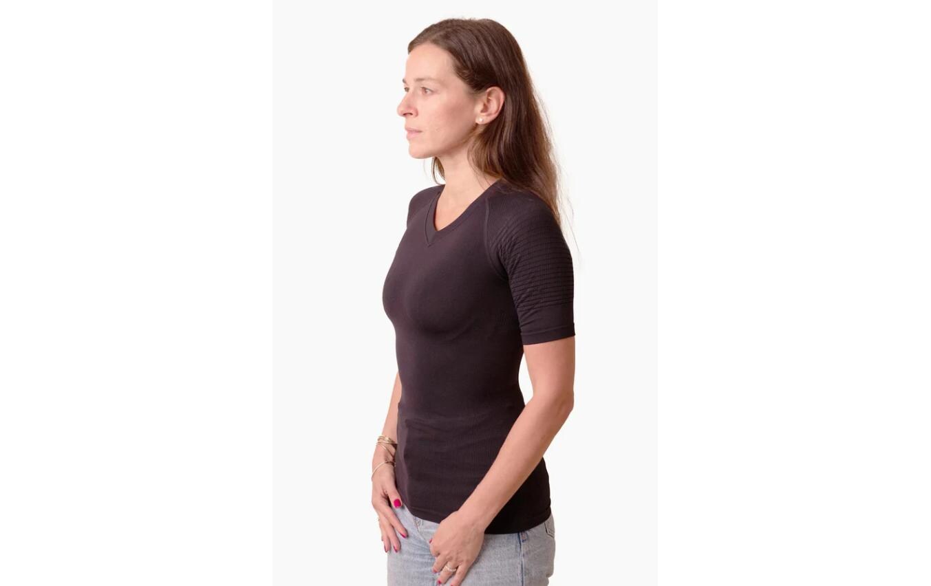 Körperhaltung Shirt Damen, schwarz Grösse M/LHaltungskorrigierendes Shirt für Damen