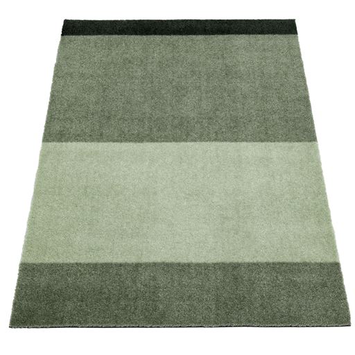 Tica Copenhagen Stripe Horisontal Gulvtæppe, Grøn/Støvet/Mørk Grøn, 60x90 cm