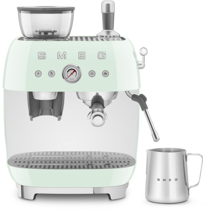 SMEG Espressomaschine mit Mahlwerk 50's Style EGF03PGEU Pastellgrün