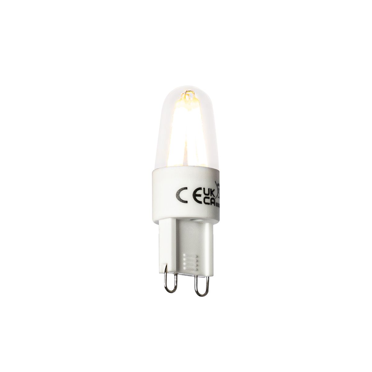 Set van 5 G9 LED filament lamp 1,8W 170 lm 2300K