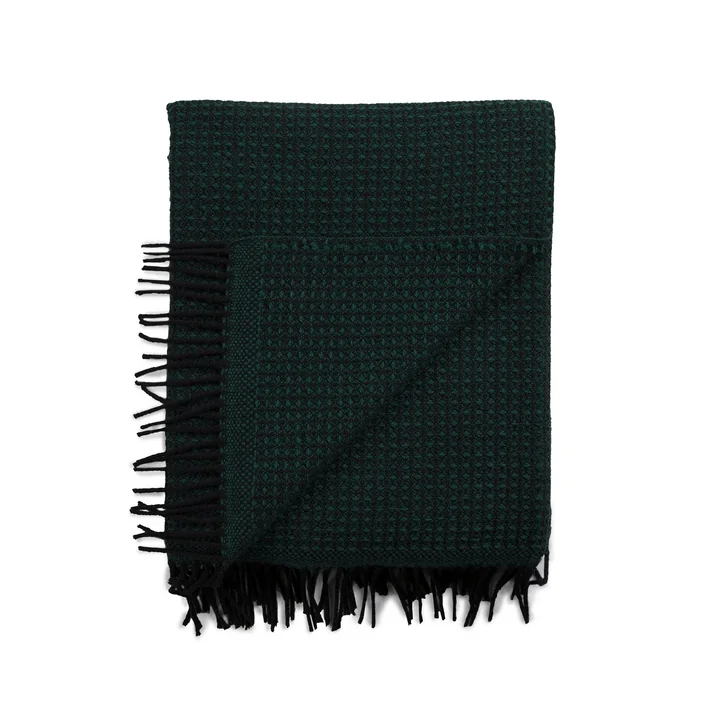 Røros Tweed - Vega Wolldecke 210 x 150 cm, grün