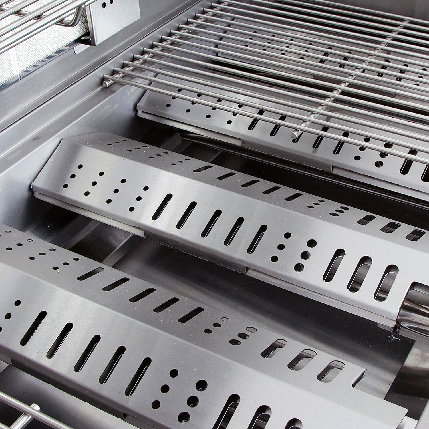 Hochwertiger Einbau Gas-Grill Top Line ALL'GRILL CHEF S aus Edelstahl: Top-Einsteiger mit 2 Brennern und Backburner