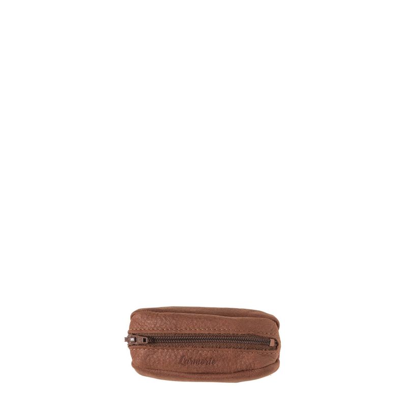 Porte-monnaie Charles Cuir Nubuck Terre brunie