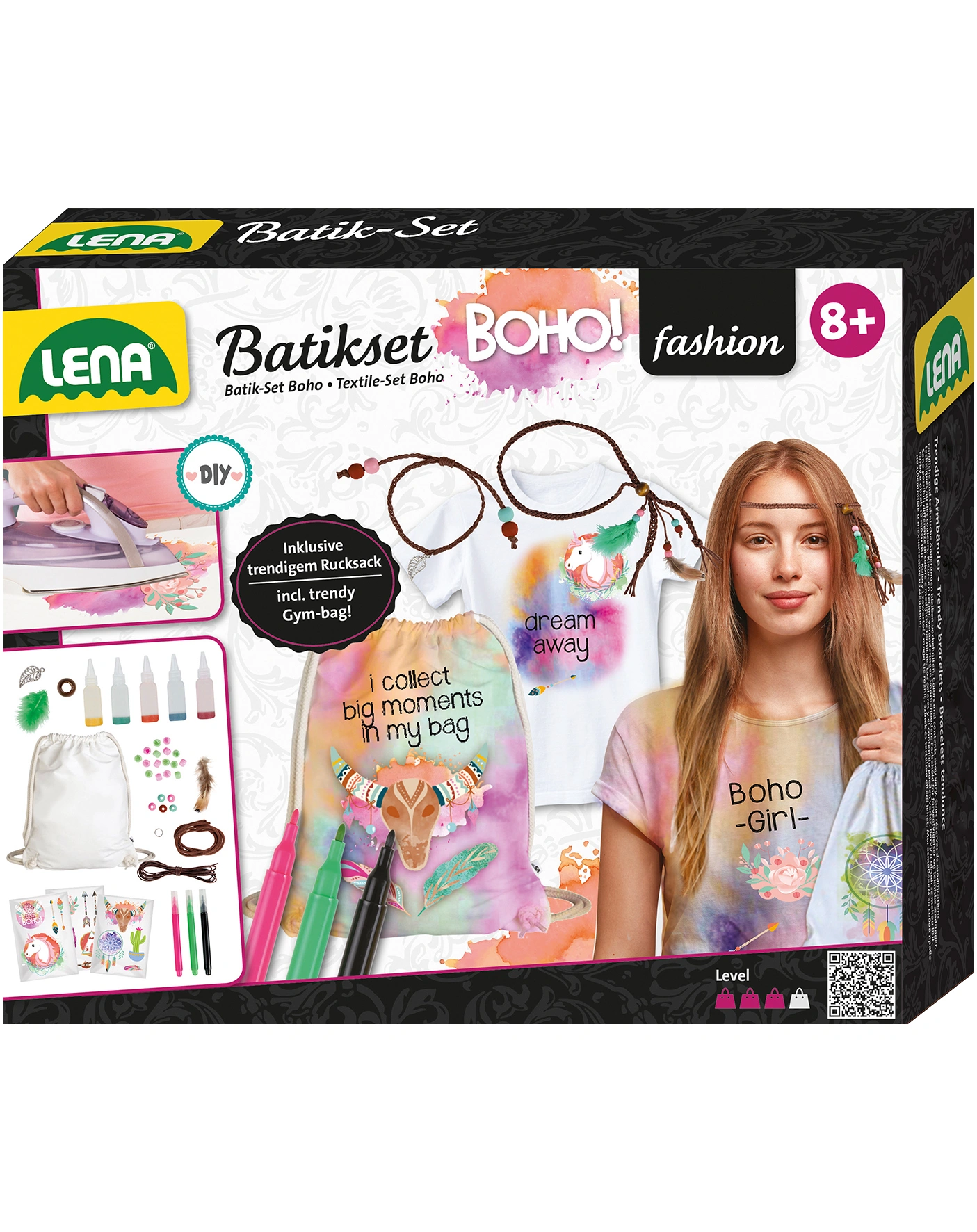Batik-Set BOHO in bunt