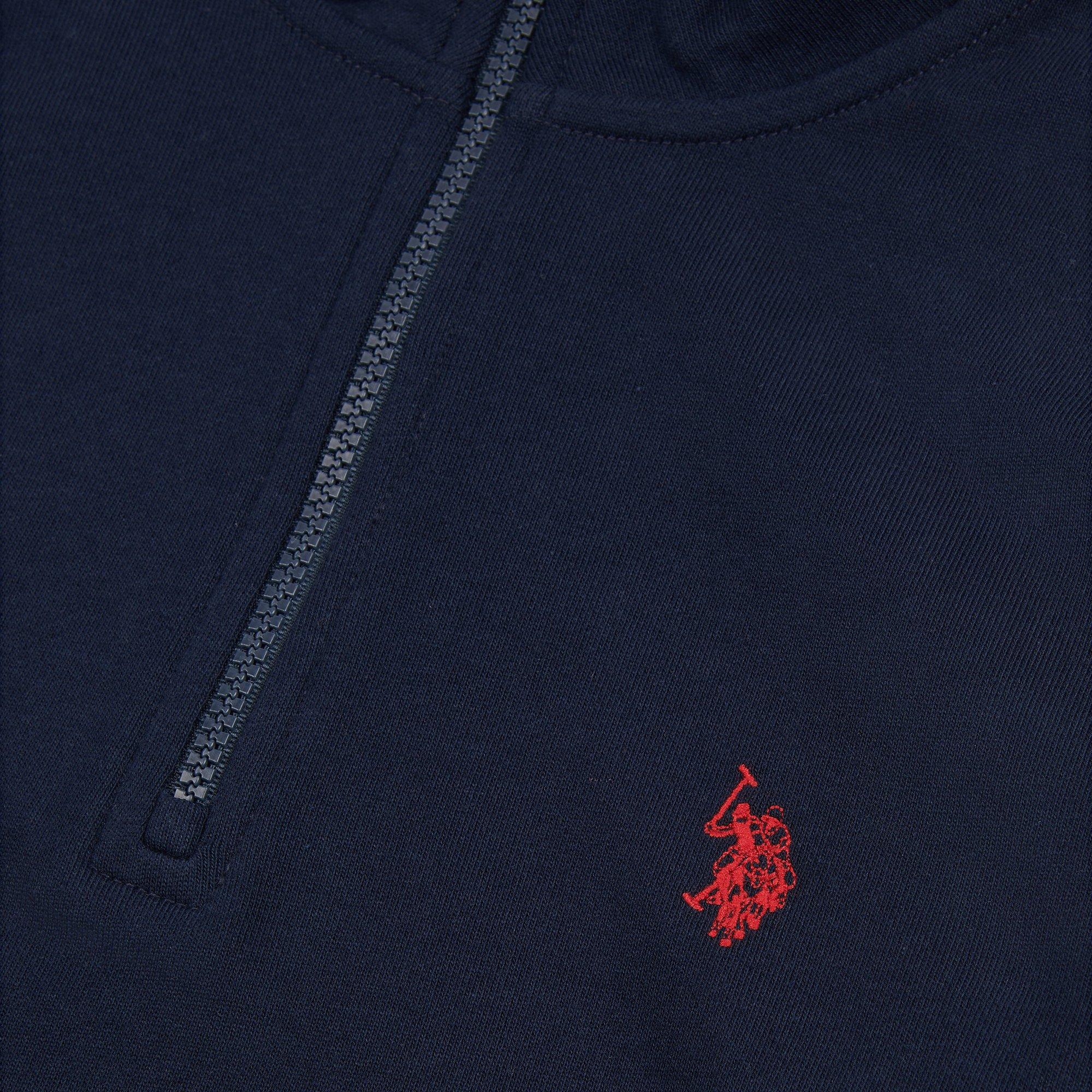 US Polo Assn DHM Quarter Zip Sweatshirt