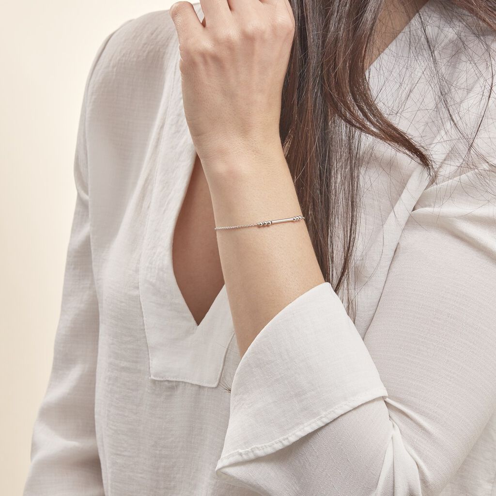 Bracelet Eucleia Argent Blanc