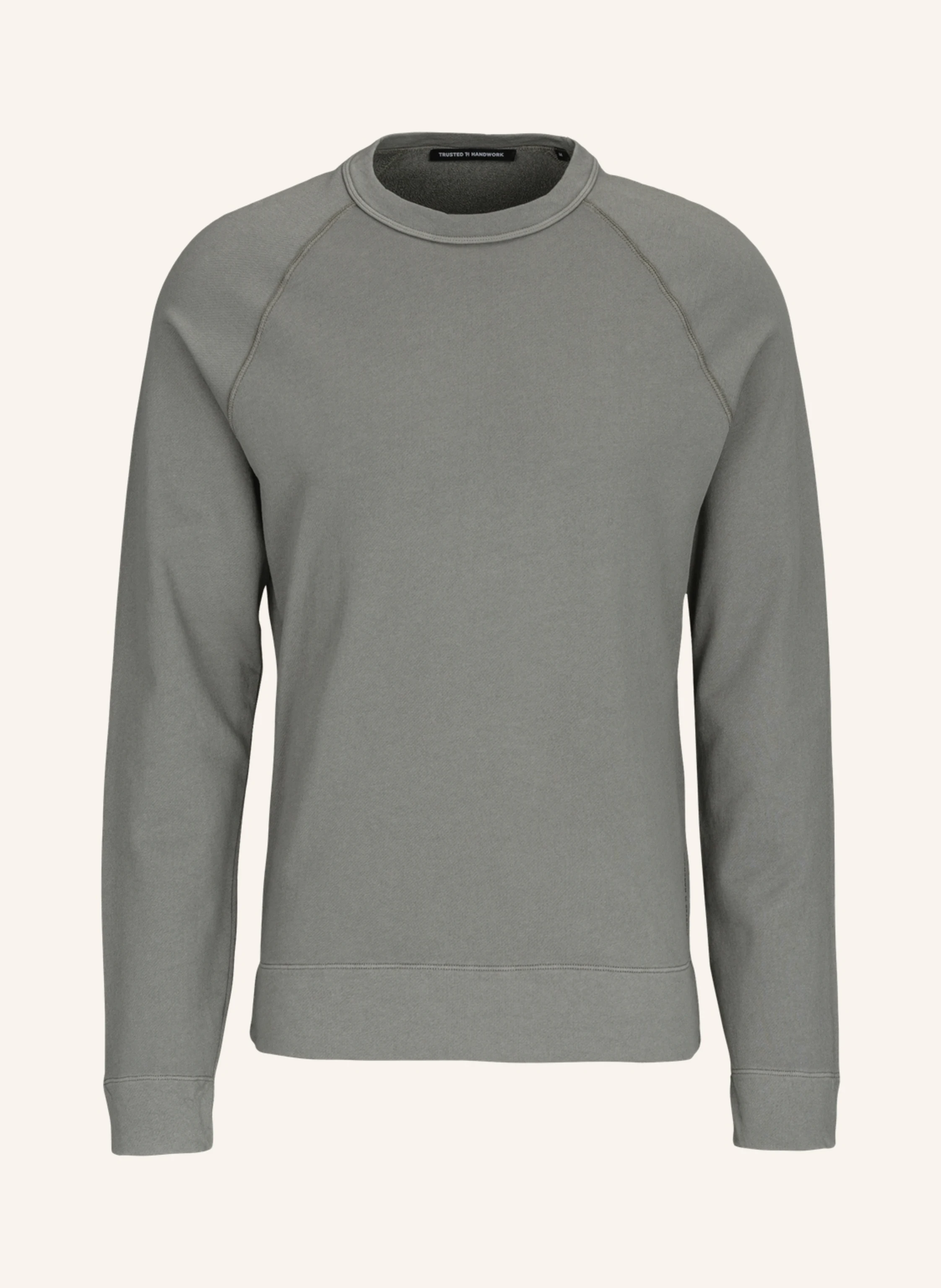 TRUSTED HANDWORK Round Neck 1/1-Sleeve Sweatshirt with Raglan