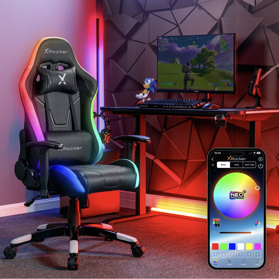 XROCKER AGILITY JUNIOR PC OFFICE GAMING CHAIR - RGB