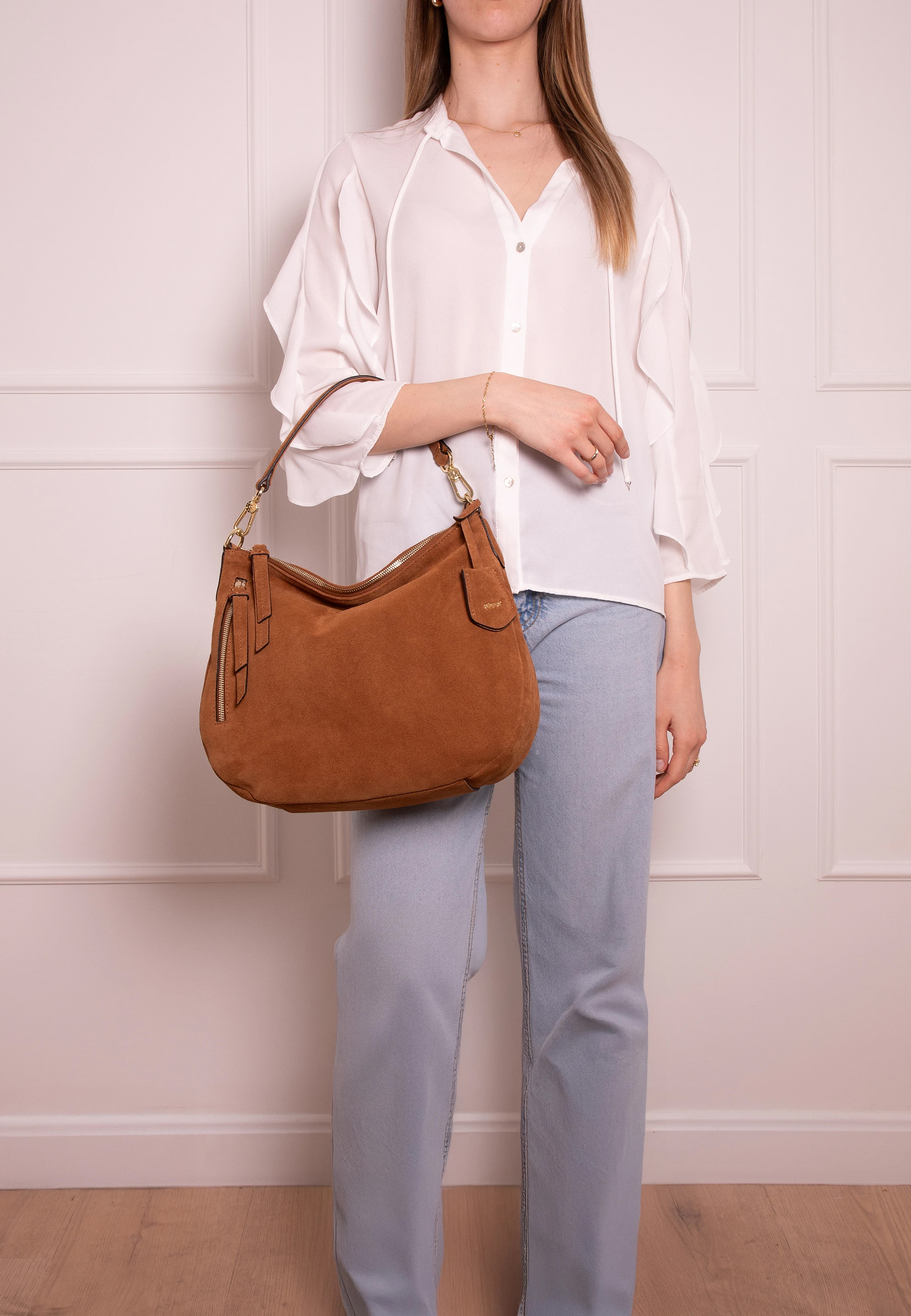 Hobo JUNA small Leather Suede Standard
