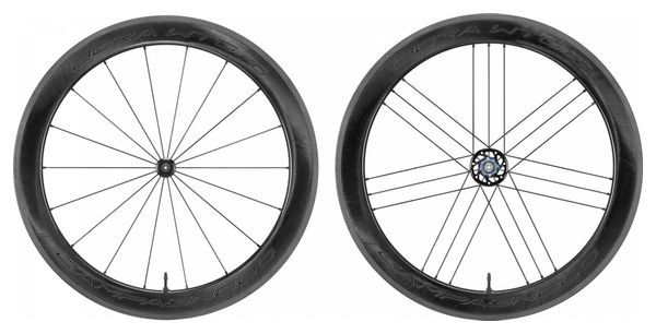 Paire de Roues Campagnolo Bora WTO 60 Dark Label Tubeless Ready | 9x100 - 9x130 mm