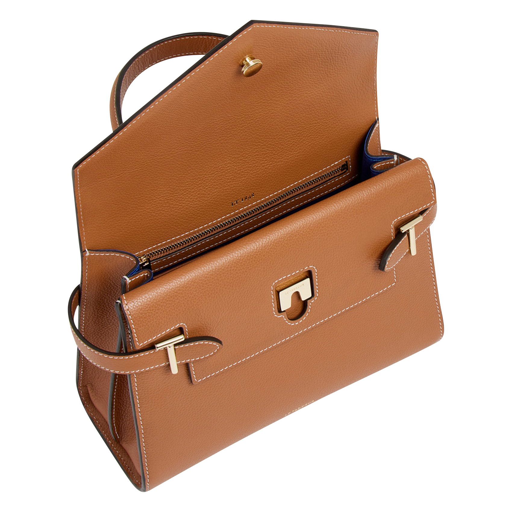 EMILIE - Sac à main en cuir | Marron