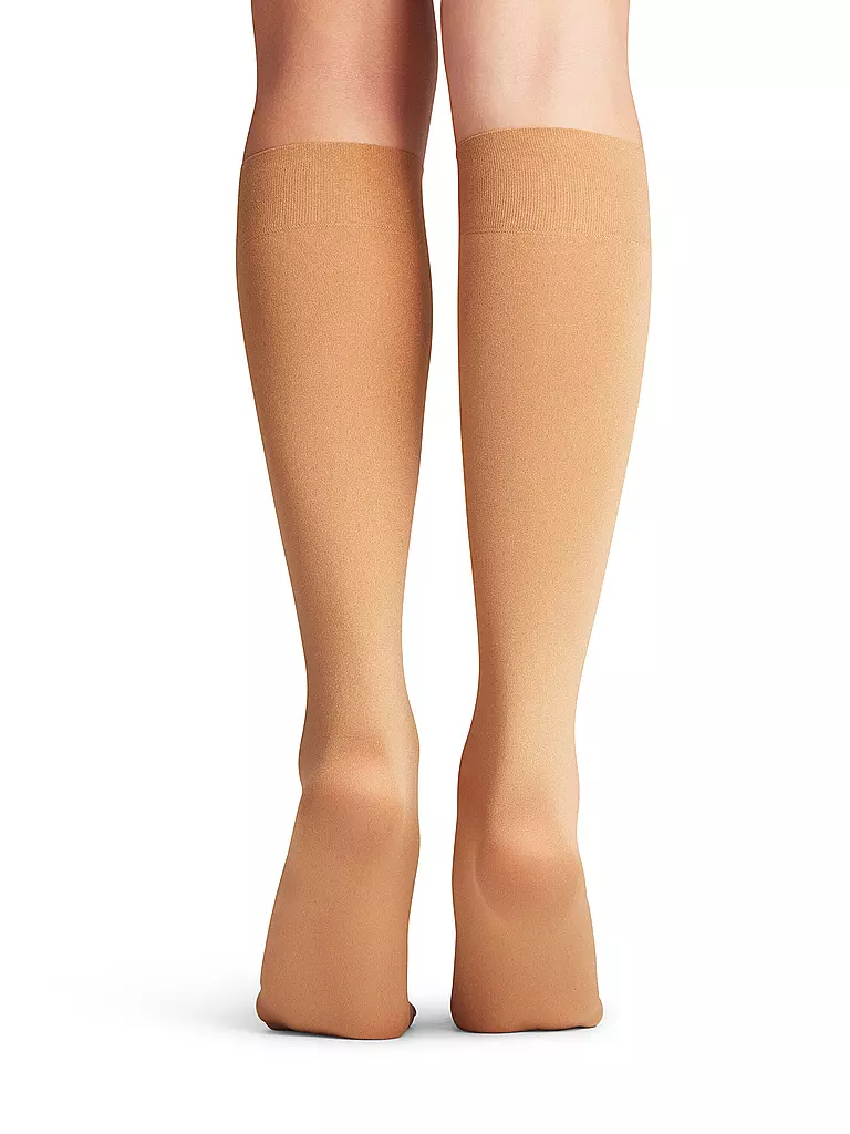 FALKE Kniestrümpfe Seidenglatt 40 den powder beige