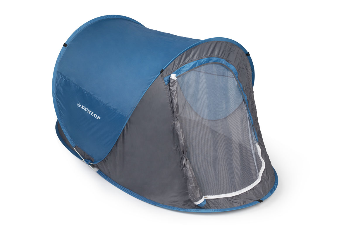 Dunlop 2-persoons Pop-up tent - Blue/Grey