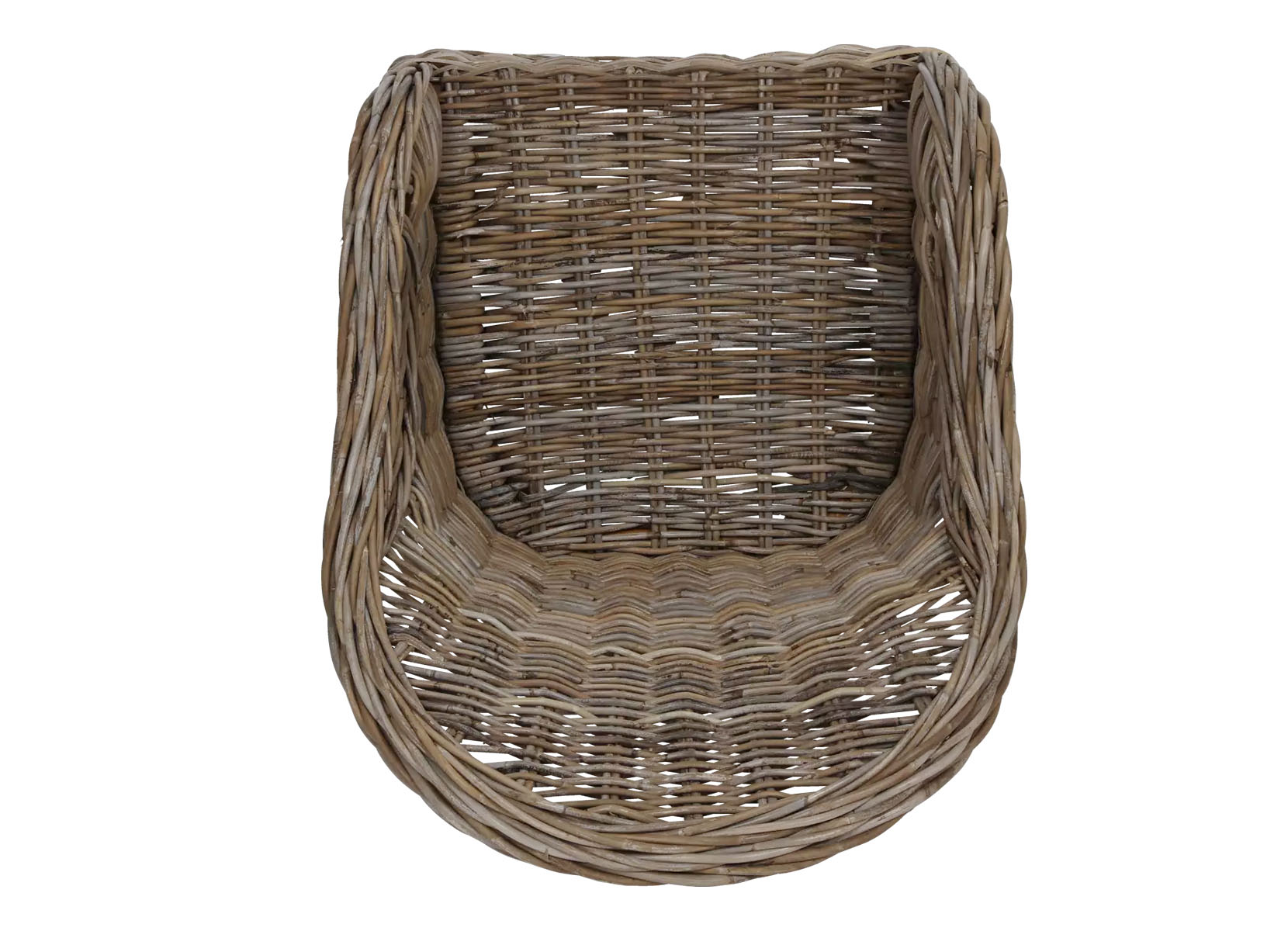 Rattansessel Athena mit Sitzkissen 4er-Set Natural-Grey
