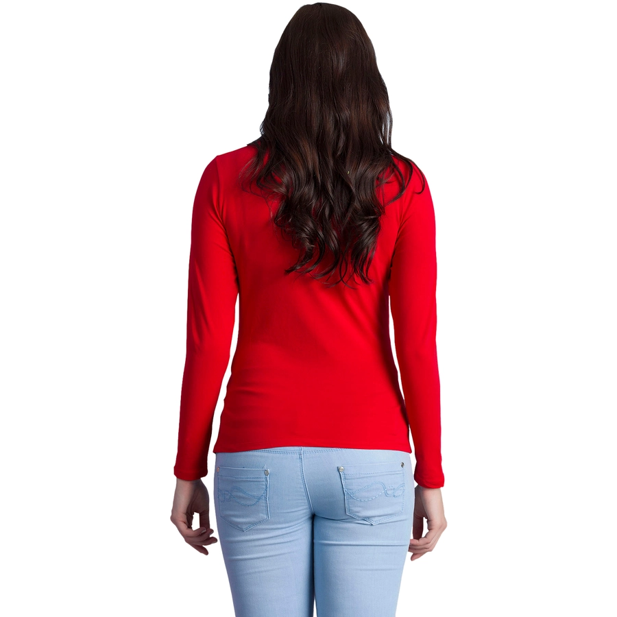 M.M.C. Umstandslangarmshirt Guck Guck mit Motiv Rot