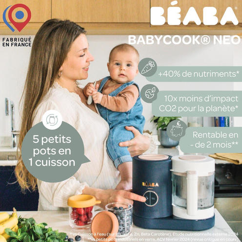 Babycook Néo Robot Cuiseur Bébé 6 en 1 Bleu Nuit - BEABA