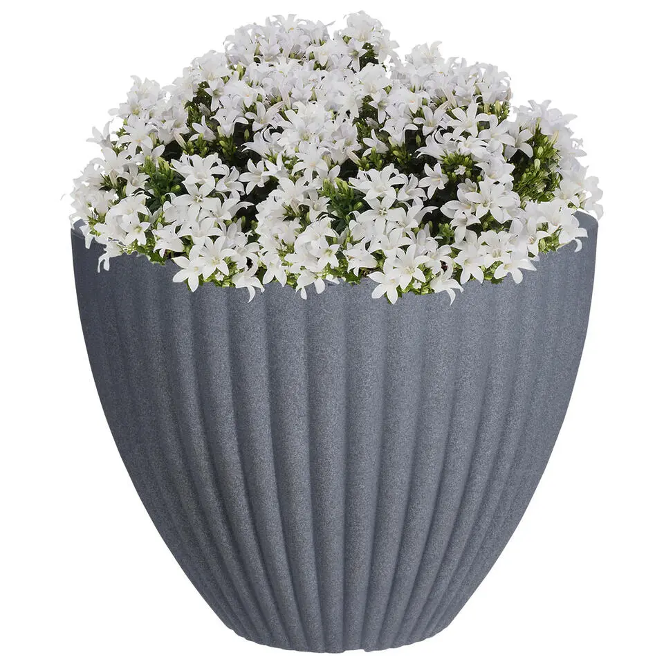 Pro Garden Bloempot rond 39cm Grijs